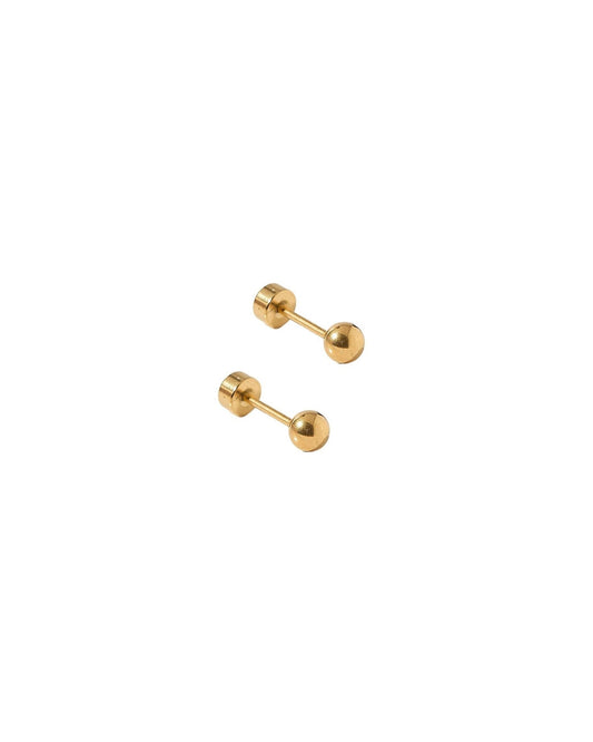Screwback Stud Earrings - Evelyn Gold - LINNY CO WholesaleStuds