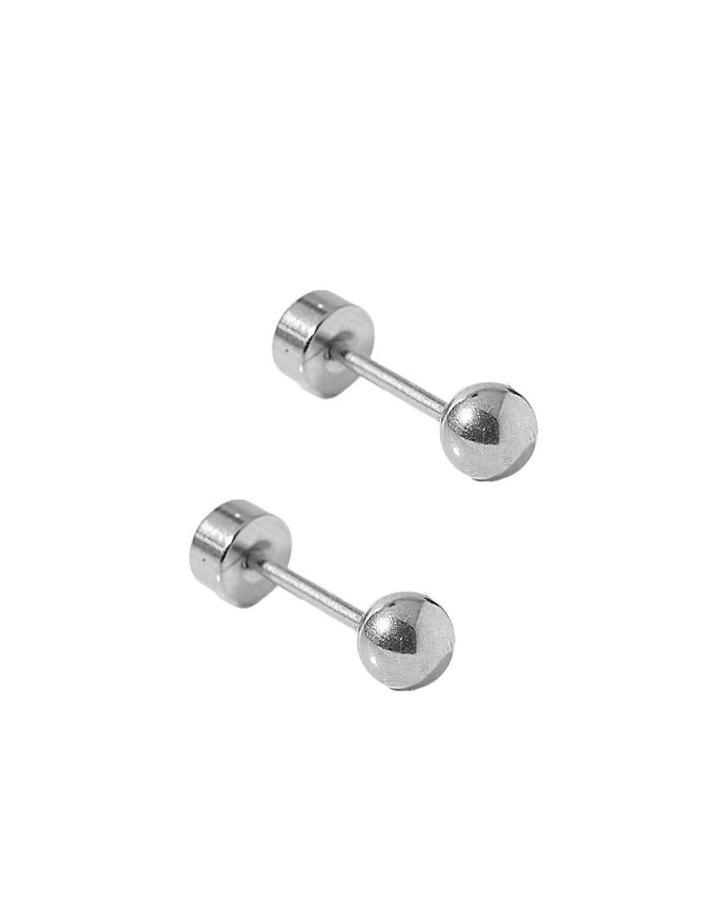 Screwback Stud Earrings - Evelyn Silver - LINNY CO WholesaleStuds