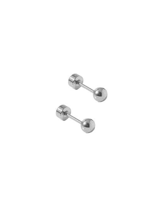 Screwback Stud Earrings - Evelyn Silver - LINNY CO WholesaleStuds
