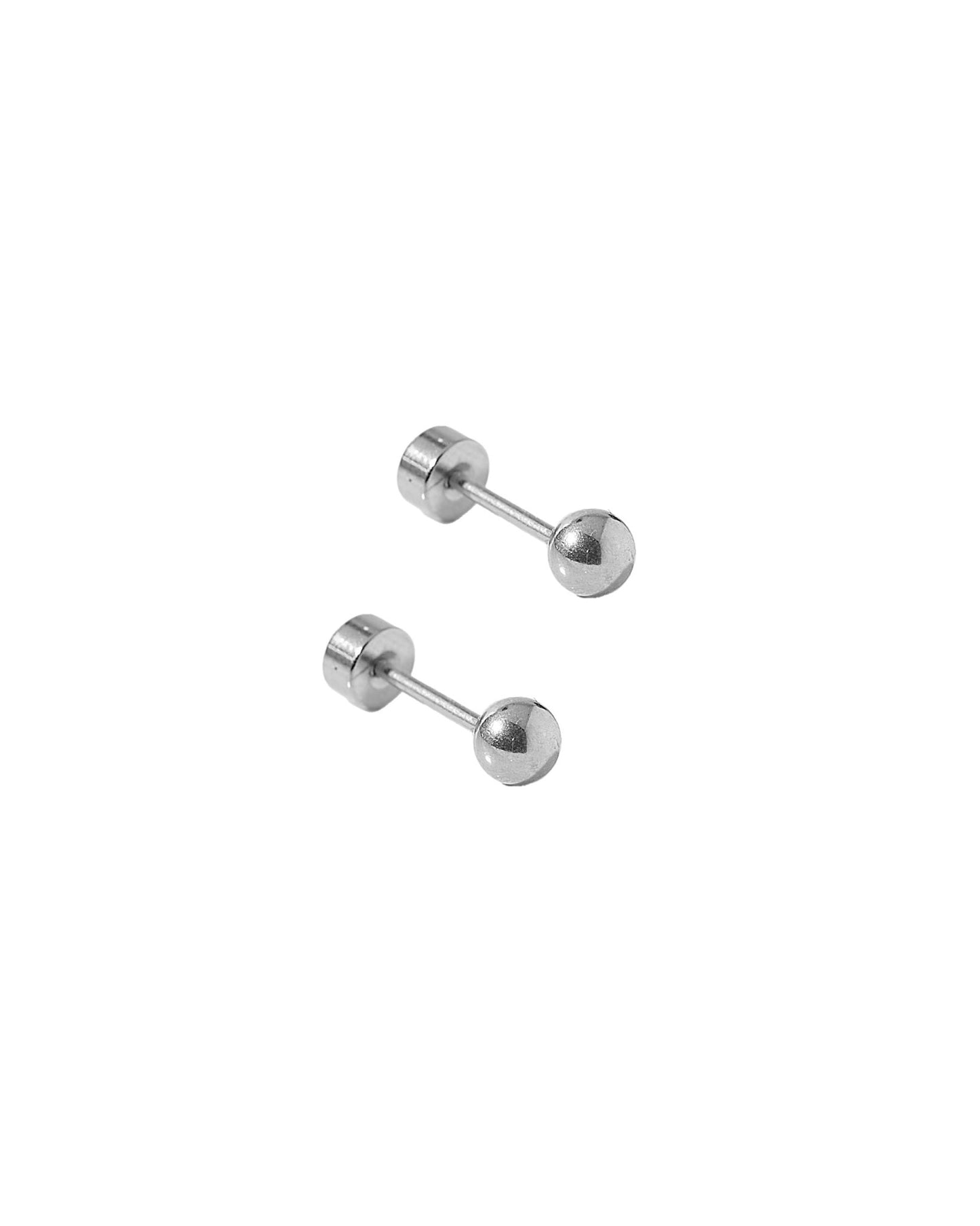 Screwback Stud Earrings - Evelyn Silver - LINNY CO WholesaleStuds