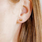 Screwback Stud Earrings - Fable Heart Gold - LINNY CO WholesaleStuds