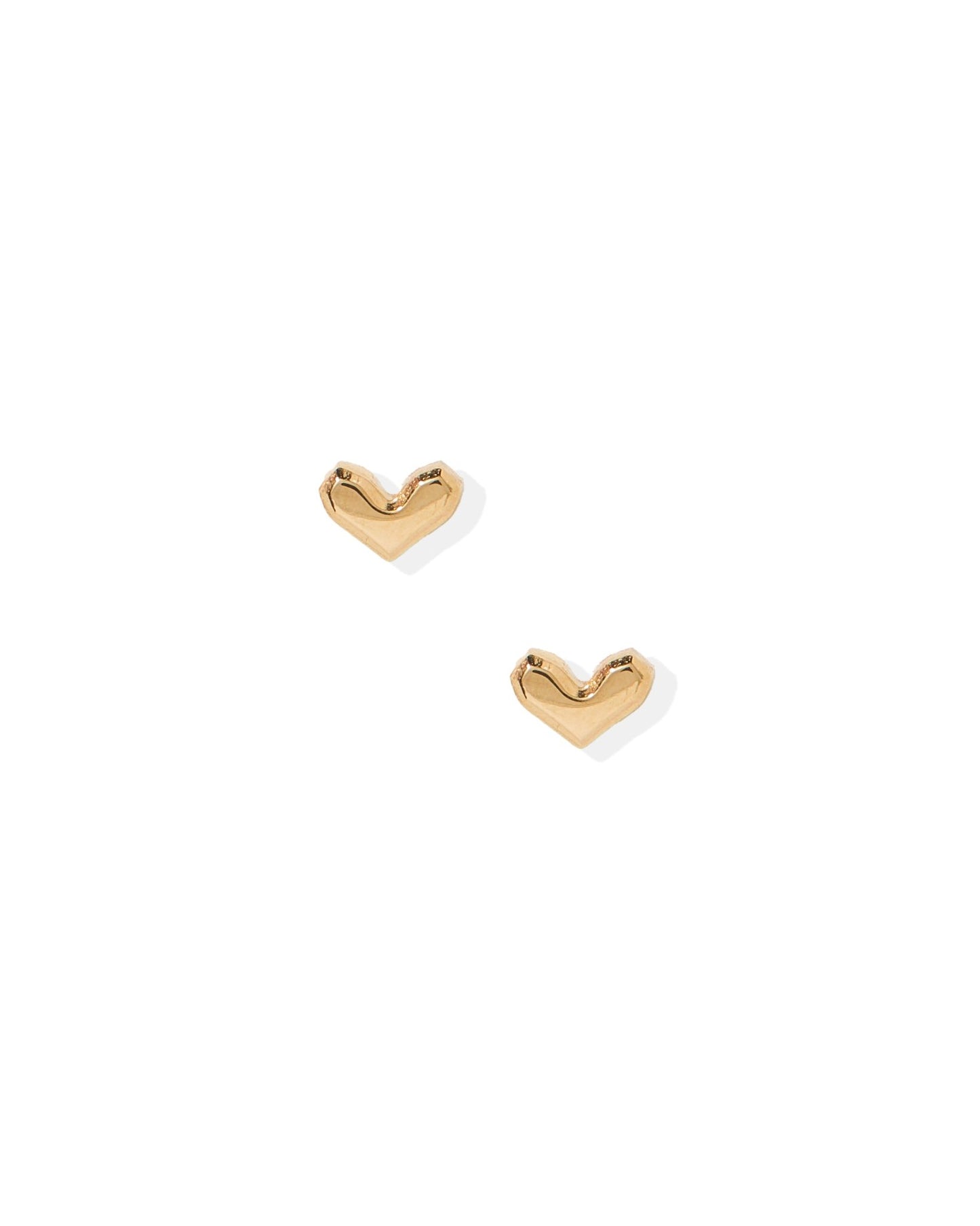 Screwback Stud Earrings - Fable Heart Gold - LINNY CO WholesaleStuds