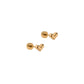 Screwback Stud Earrings - Fable Heart Gold - LINNY CO WholesaleStuds