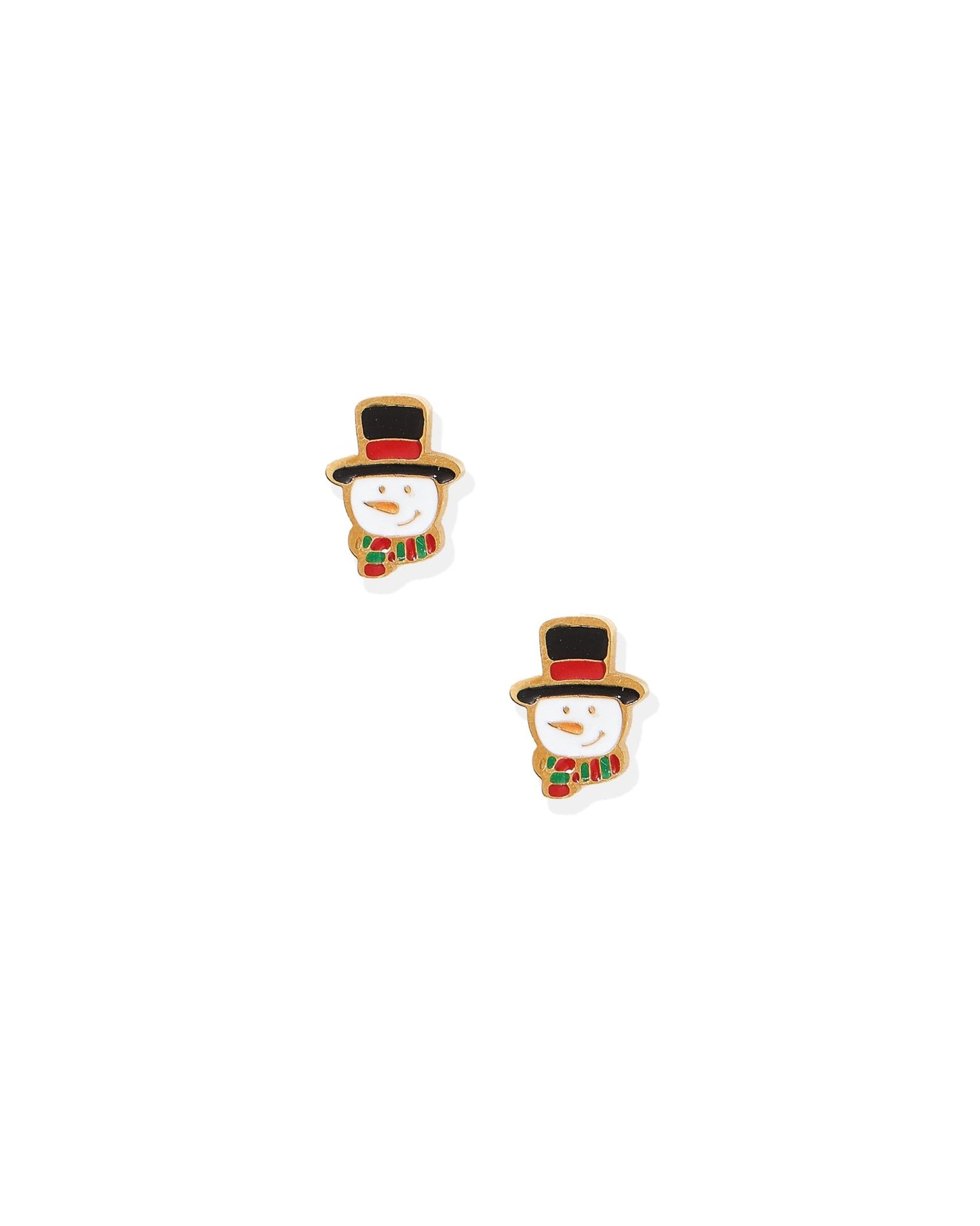 Screwback Stud Earrings - Fancy Snowman - LINNY CO WholesaleStuds