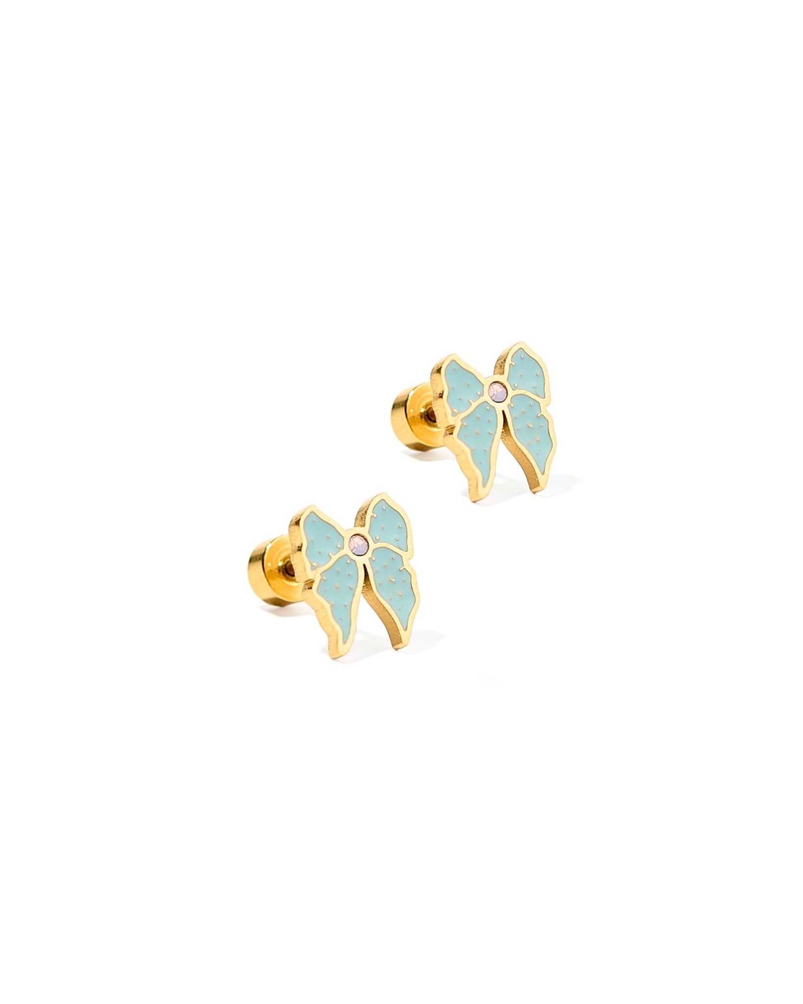 Screwback Stud Earrings - Finley Bow - LINNY CO WholesaleStuds