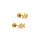 Screwback Stud Earrings - Fish - LINNY CO WholesaleStuds