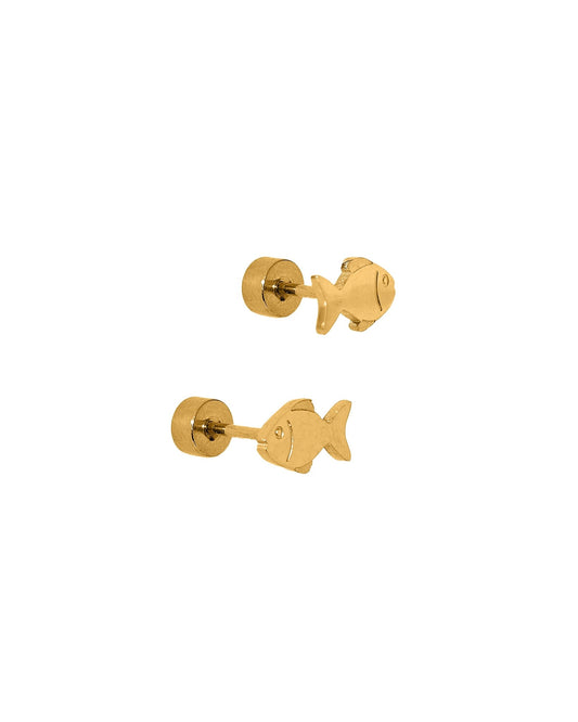 Screwback Stud Earrings - Fish - LINNY CO WholesaleStuds