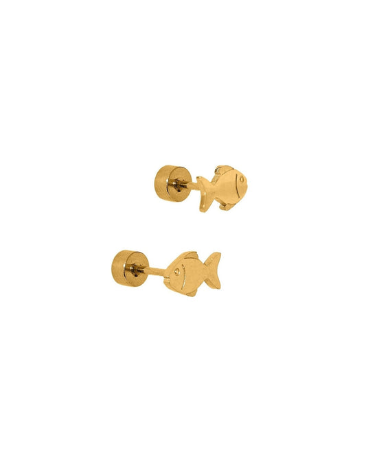 Screwback Stud Earrings - Fish - LINNY CO WholesaleStuds
