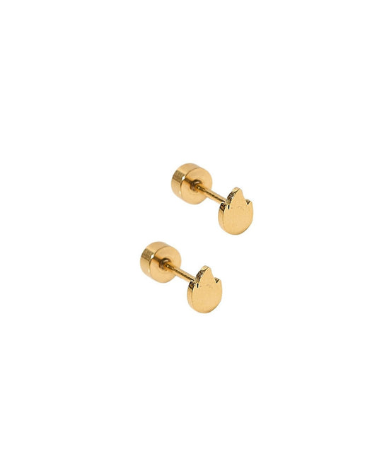 Screwback Stud Earrings - Flame - LINNY CO Wholesale