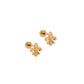 Screwback Stud Earrings - Fleur - de - lis Gold - LINNY CO WholesaleStuds