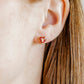 Screwback Stud Earrings - Football Heart - LINNY CO WholesaleStuds