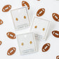 Screwback Stud Earrings - Football - LINNY CO WholesaleStuds