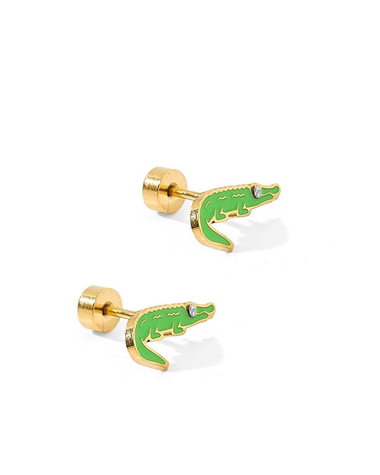 Screwback Stud Earrings - Gator - LINNY CO WholesaleStuds