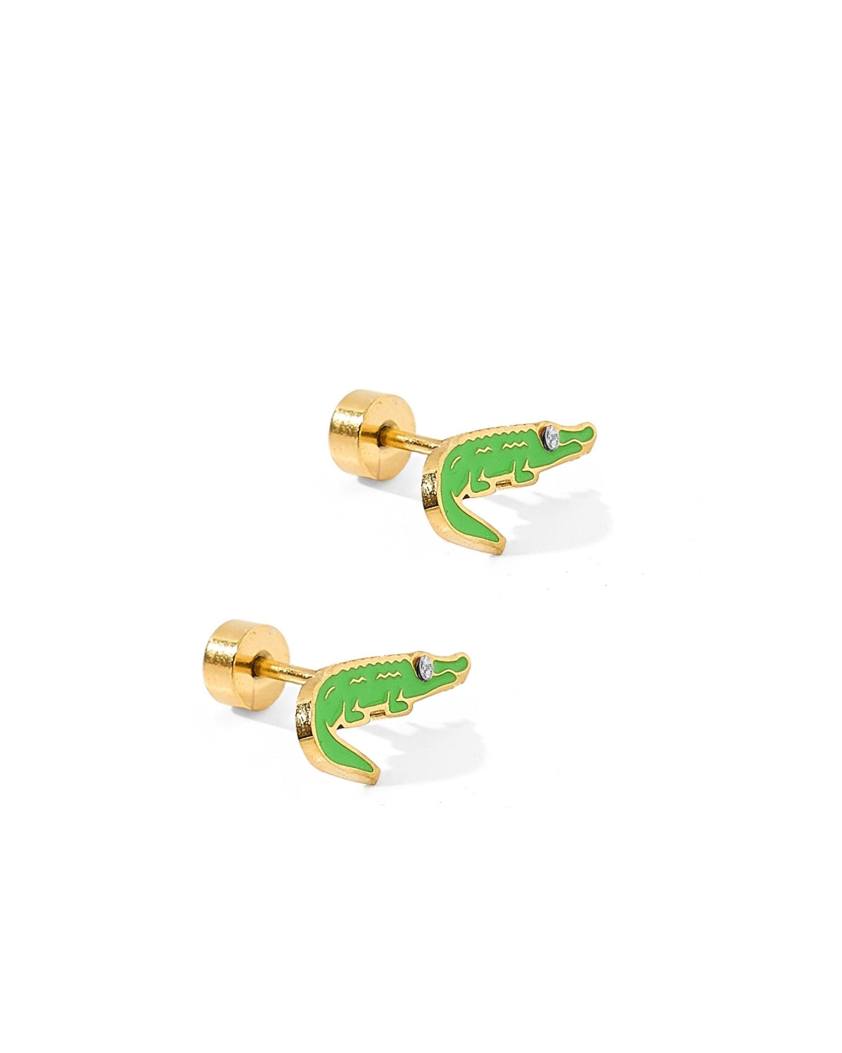 Screwback Stud Earrings - Gator - LINNY CO WholesaleStuds
