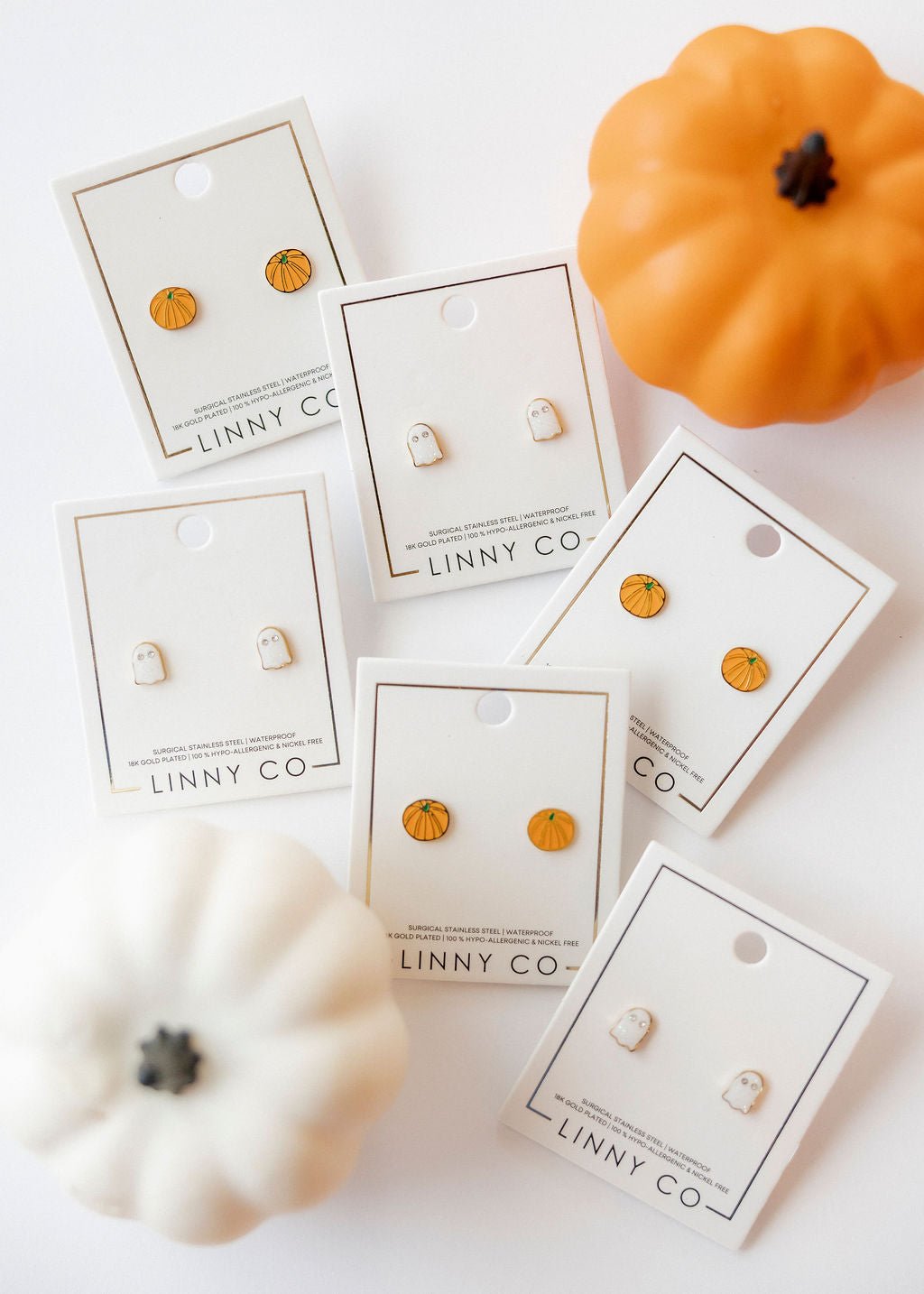 Screwback Stud Earrings - Ghost - LINNY CO WholesaleStuds