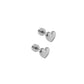 Screwback Stud Earrings - Hadley Silver - LINNY CO WholesaleStuds