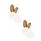 Screwback Stud Earrings - Heidi Pearl Bunny - LINNY CO WholesaleStuds
