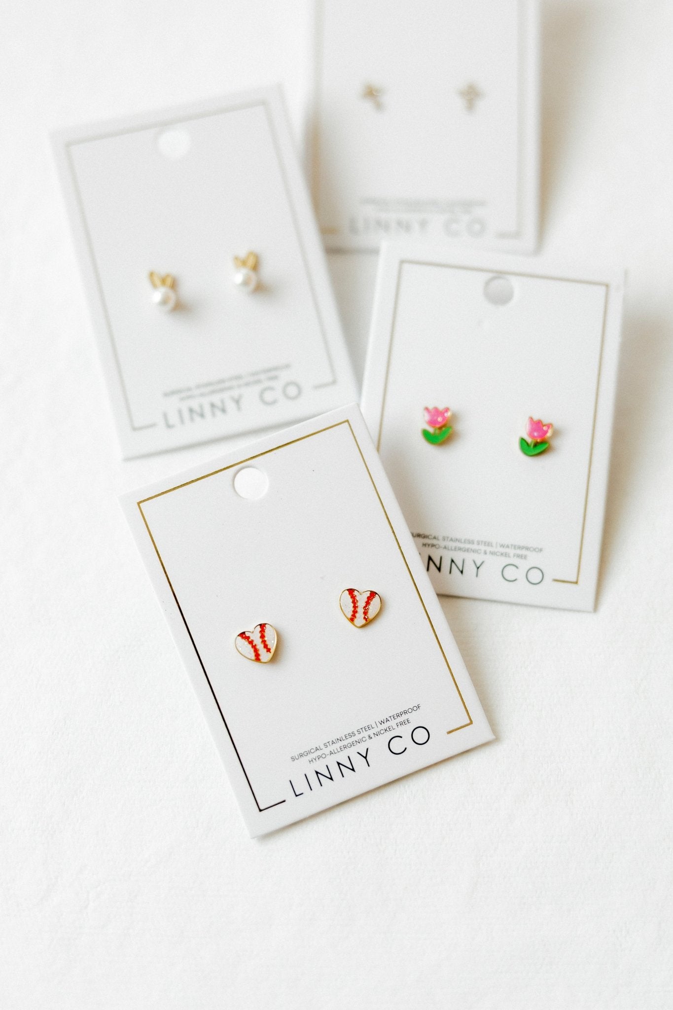 Screwback Stud Earrings - Heidi Pearl Bunny - LINNY CO WholesaleStuds