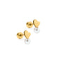 Screwback Stud Earrings - Heidi Pearl Heart - LINNY CO WholesaleStuds