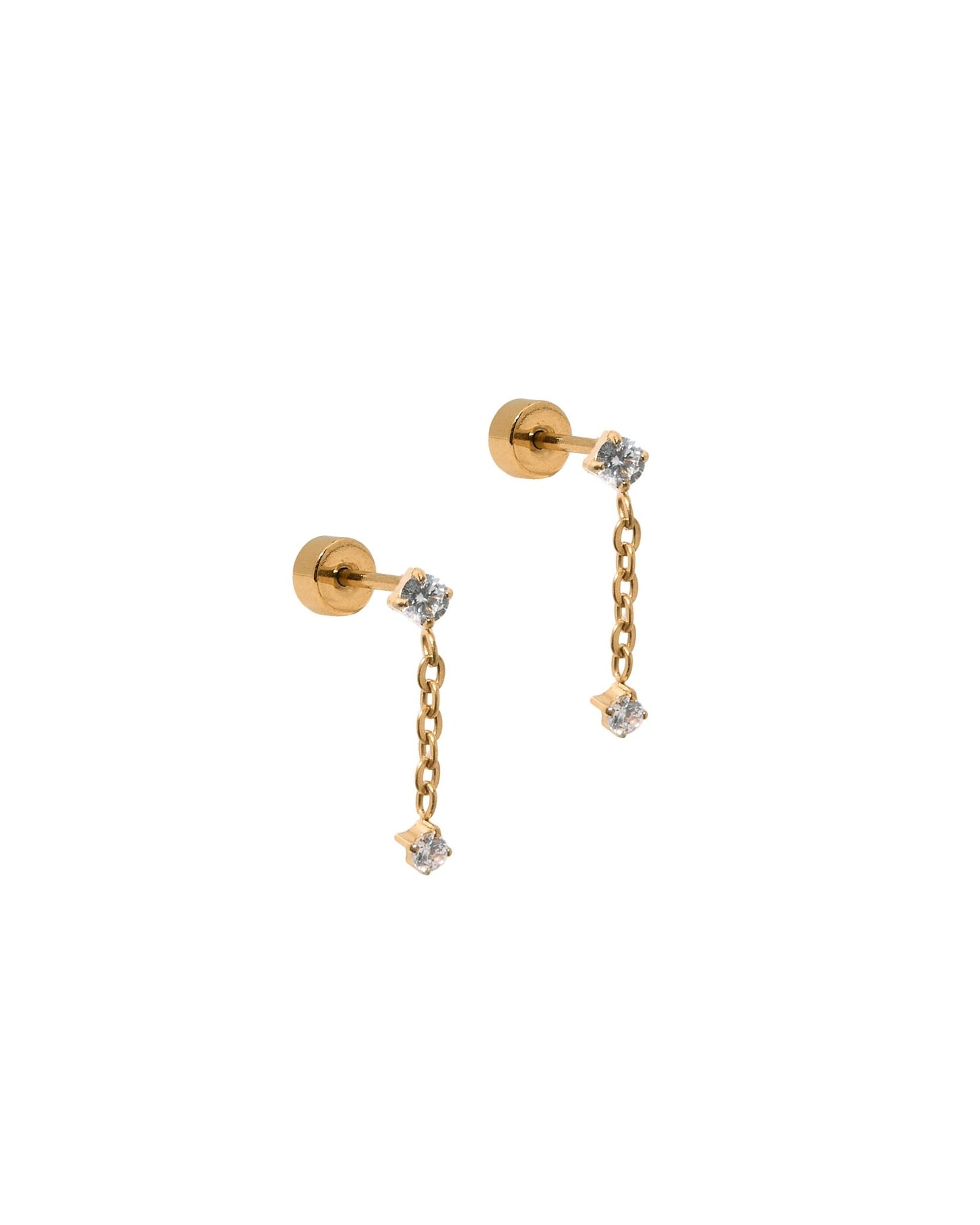 Screwback Stud Earrings - Holland Gold - LINNY CO Wholesale