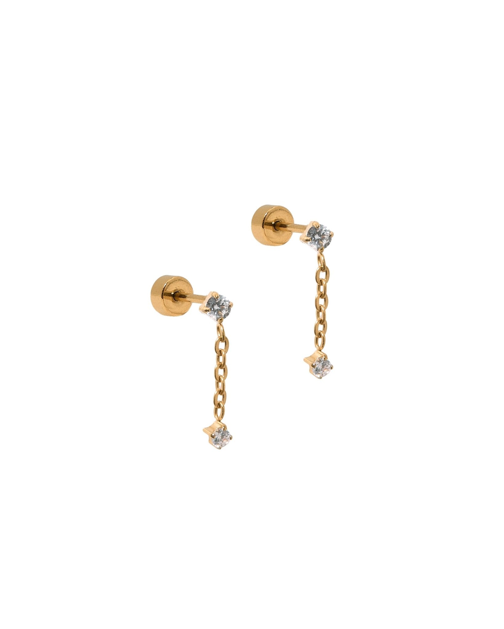 Screwback Stud Earrings - Holland Gold - LINNY CO Wholesale