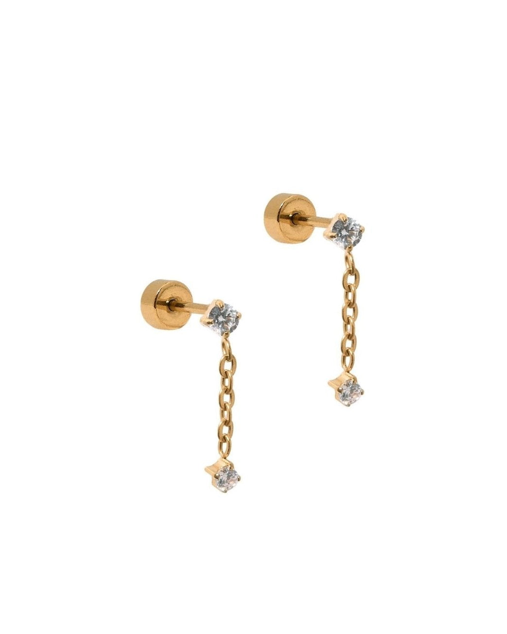 Screwback Stud Earrings - Holland Gold - LINNY CO Wholesale