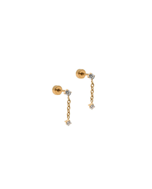 Screwback Stud Earrings - Holland Gold - LINNY CO Wholesale