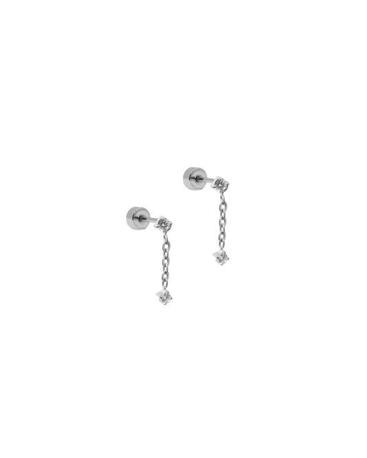 Screwback Stud Earrings - Holland Silver - LINNY CO Wholesale