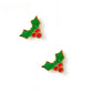 Screwback Stud Earrings - Holly Berry - LINNY CO WholesaleStuds