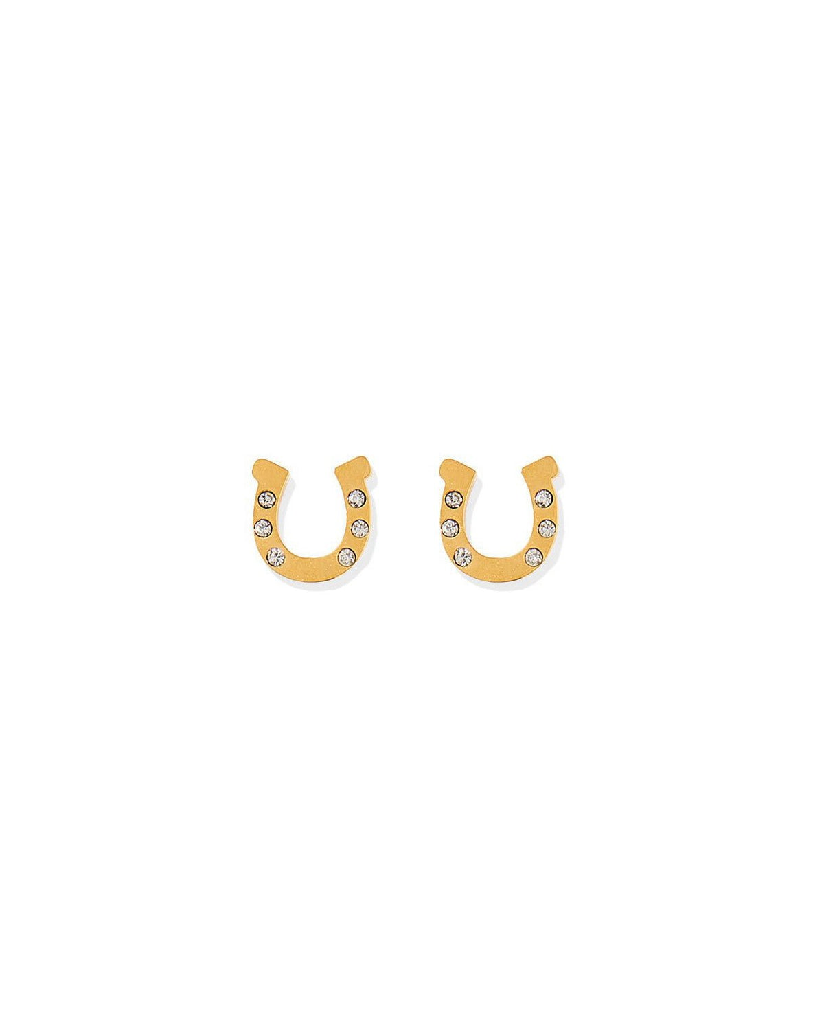 Screwback Stud Earrings - Horseshoe Gold - LINNY CO WholesaleStuds