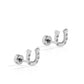 Screwback Stud Earrings - Horseshoe Silver - LINNY CO WholesaleStuds