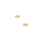 Screwback Stud Earrings - Ichthys Fish Gold - LINNY CO WholesaleStuds