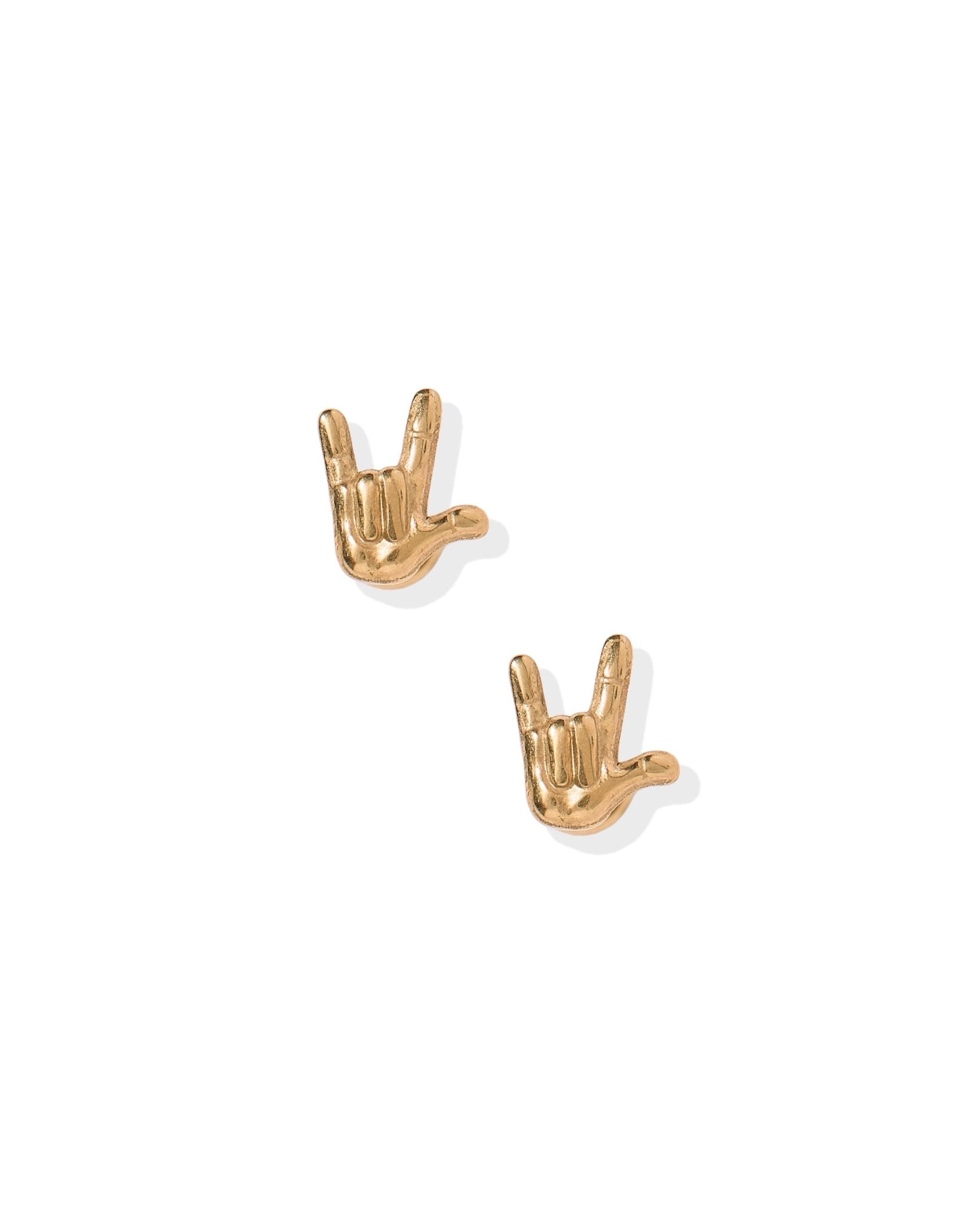 Screwback Stud Earrings - ILY Gold - LINNY CO Wholesale