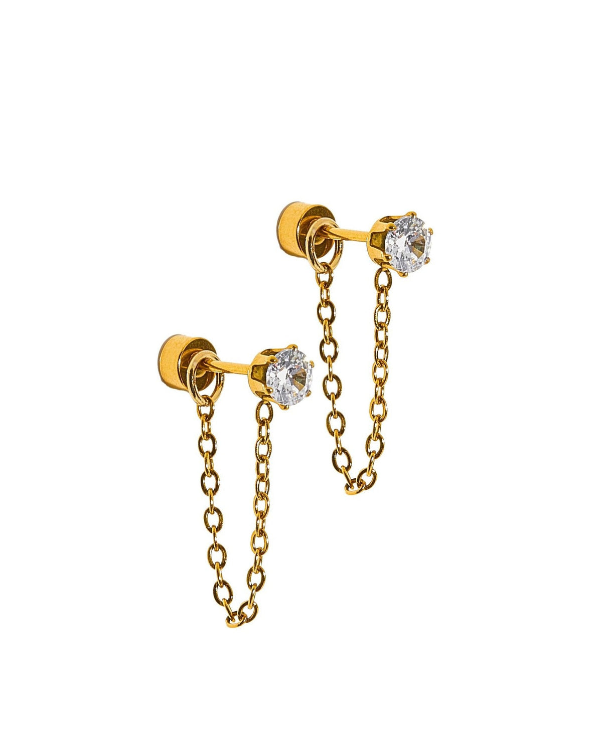 Screwback Stud Earrings - Indy Gold - LINNY CO WholesaleStuds