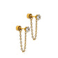 Screwback Stud Earrings - Indy Gold - LINNY CO WholesaleStuds