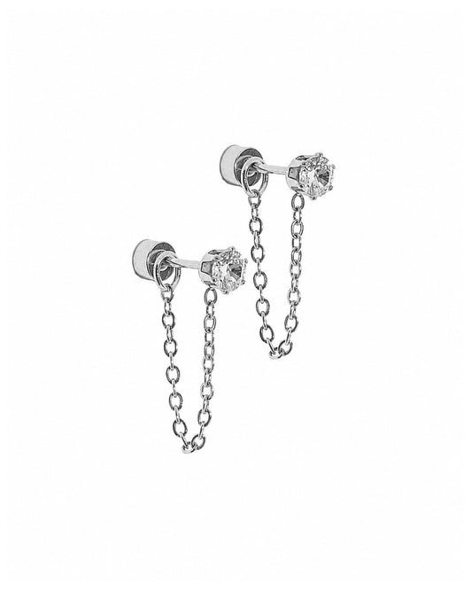 Screwback Stud Earrings - Indy Silver - LINNY CO WholesaleStuds