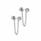 Screwback Stud Earrings - Indy Silver - LINNY CO WholesaleStuds