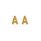 Screwback Stud Earrings - Initial A - LINNY CO WholesaleStuds