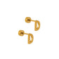 Screwback Stud Earrings - Initial D - LINNY CO WholesaleStuds