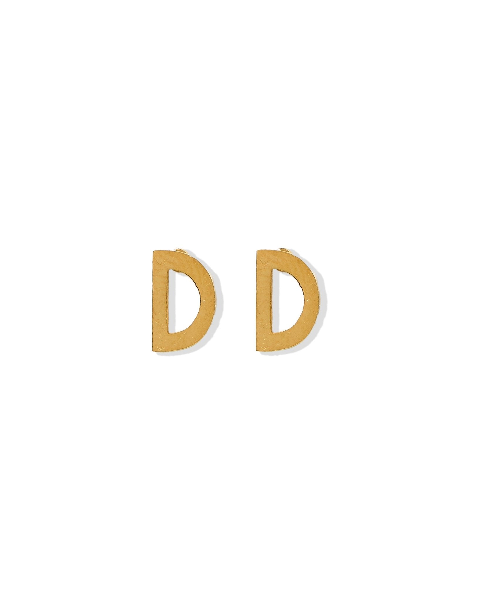Screwback Stud Earrings - Initial D - LINNY CO WholesaleStuds