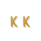 Screwback Stud Earrings - Initial K - LINNY CO WholesaleStuds