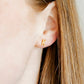 Screwback Stud Earrings - Initial K - LINNY CO WholesaleStuds