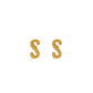 Screwback Stud Earrings - Initial S - LINNY CO WholesaleStuds