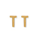 Screwback Stud Earrings - Initial T - LINNY CO WholesaleStuds