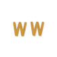 Screwback Stud Earrings - Initial W - LINNY CO WholesaleStuds