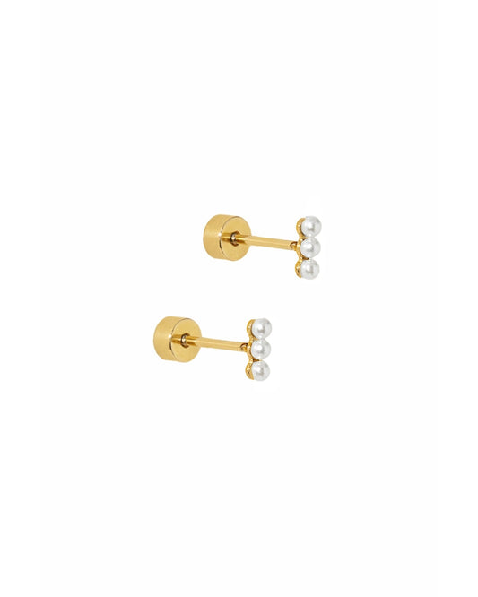 Screwback Stud Earrings - Janie Pearl - LINNY CO Wholesale