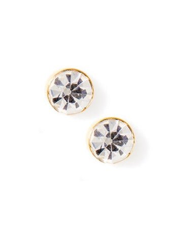 Screwback Stud Earrings - Juliet Clear 5mm - LINNY CO WholesaleStuds