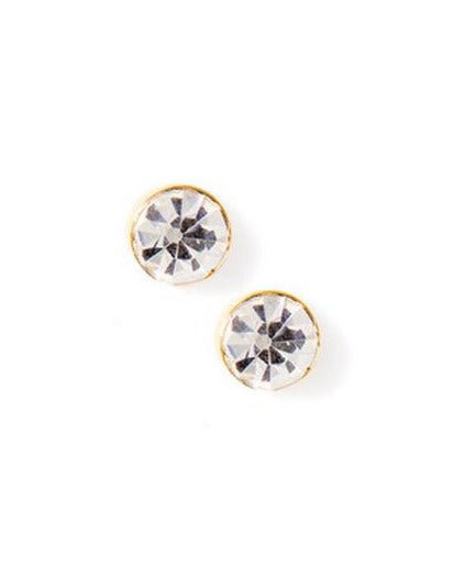Screwback Stud Earrings - Juliet Clear 5mm - LINNY CO WholesaleStuds