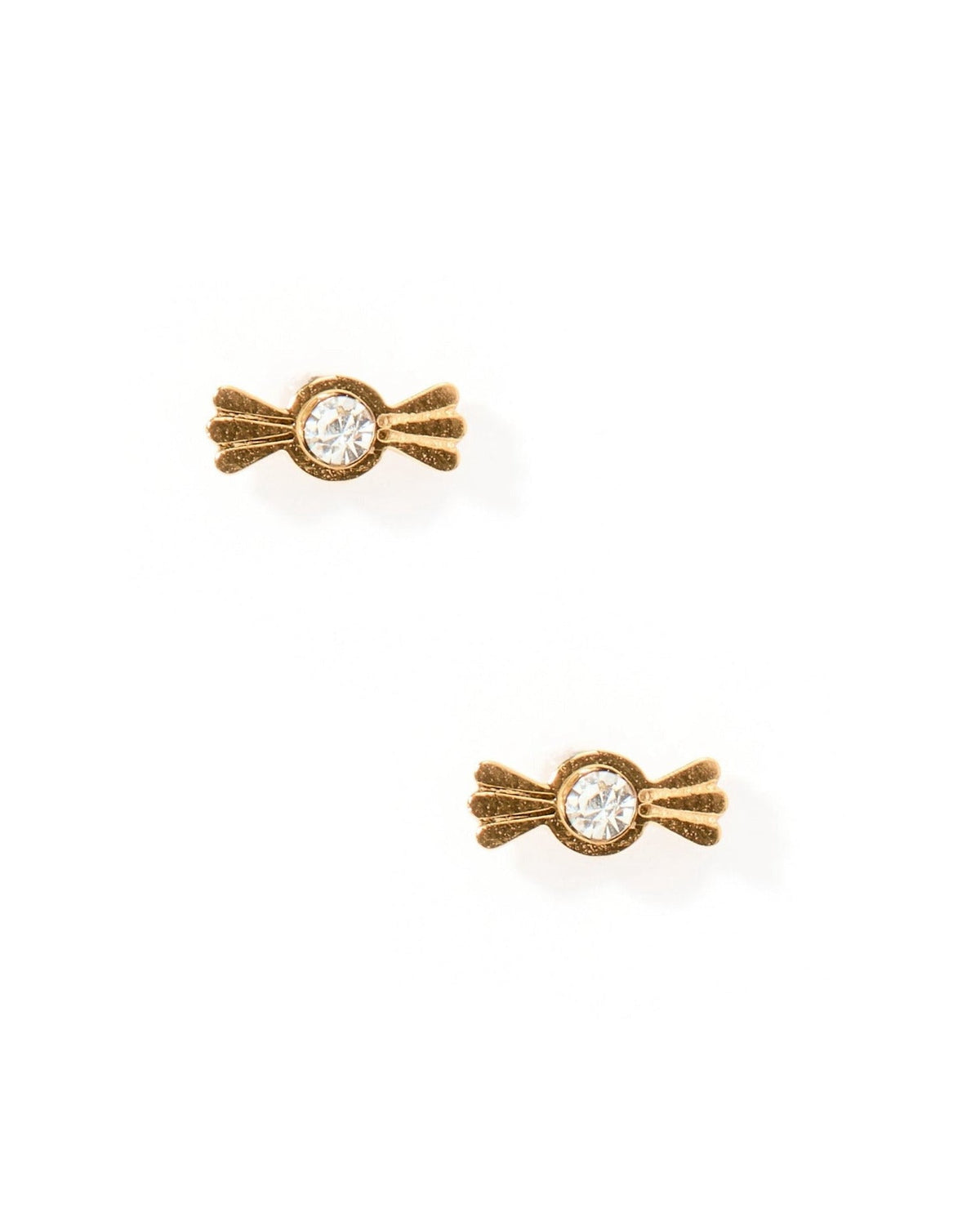 Screwback Stud Earrings - Kate Candy Gold - LINNY CO WholesaleStuds