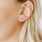 Screwback Stud Earrings - Kay Clear Gold - LINNY CO WholesaleStuds